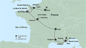 Tours of France and Germany