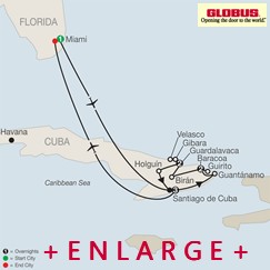 CLICK HERE for GLOBUS Eastern Cuba's Hidden Gems MAP!