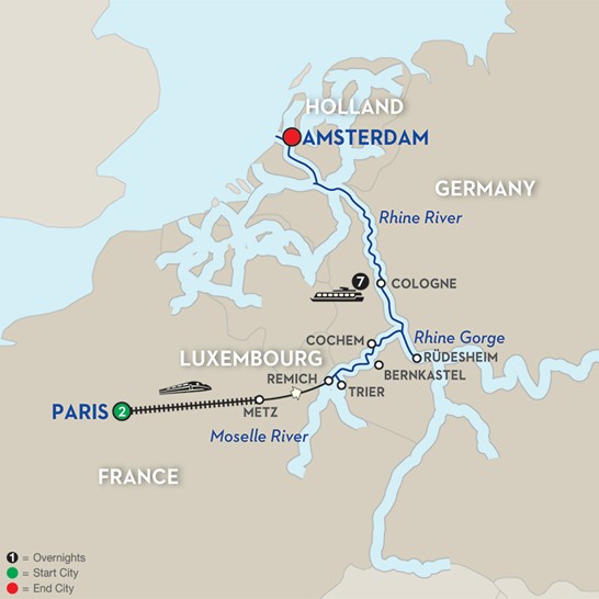 Canals, Vineyards and Paris - Avalon Waterways Cruises