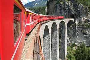 Touring Bernina Express Train